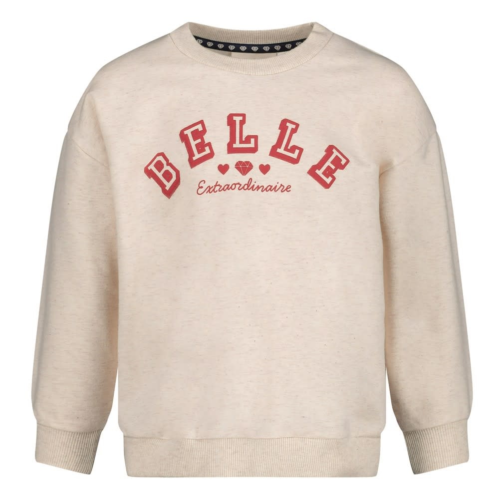 Jubel Sweater relaxed fit Offwhite melange - Daily Princess
