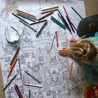 Pepijn Janzen Illustrations De Grote Kasteel Kleurplaat