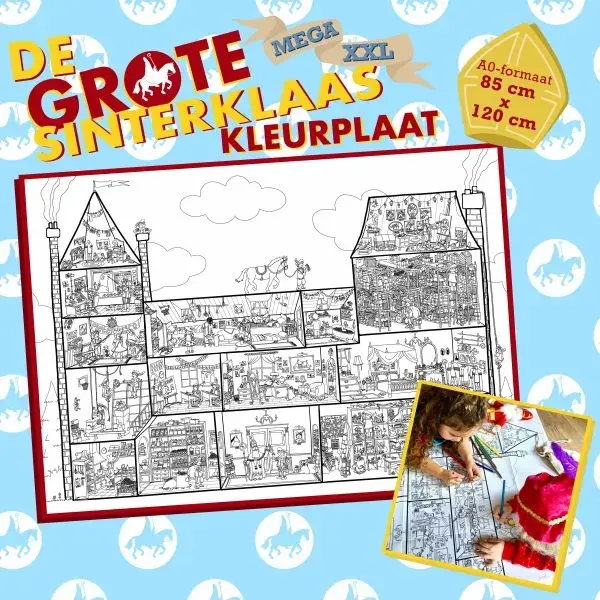Pepijn Janzen Illustrations De Grote Sinterklaas Kleurplaat