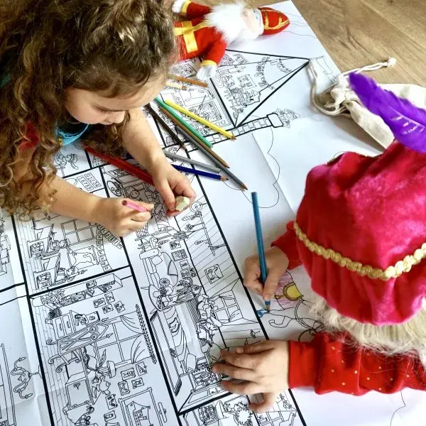 Pepijn Janzen Illustrations De Grote Sinterklaas Kleurplaat