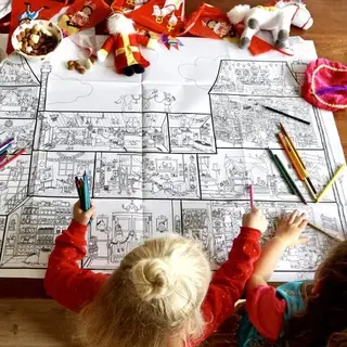 Pepijn Janzen Illustrations De Grote Sinterklaas Kleurplaat