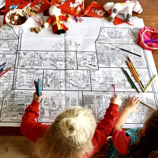Pepijn Janzen Illustrations De Grote Sinterklaas Kleurplaat