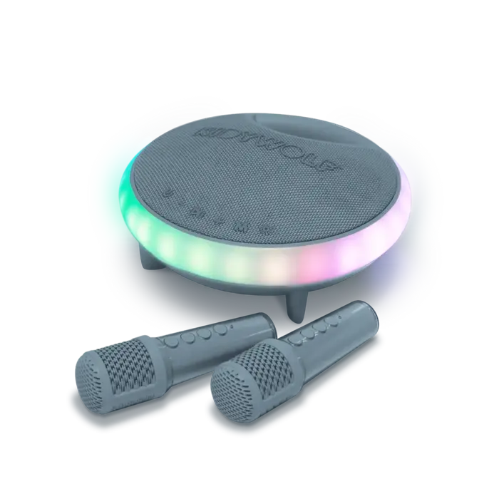 Kidywolf KIDYKARAOKE karaoke luidspreker met 2 microfoons Blauw