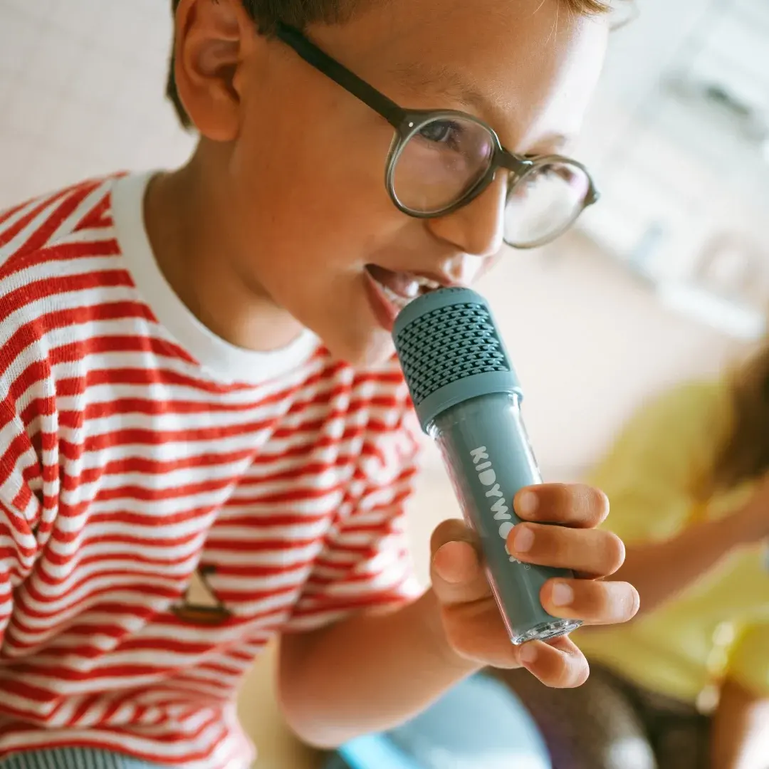 Kidywolf KIDYKARAOKE karaoke luidspreker met 2 microfoons Blauw