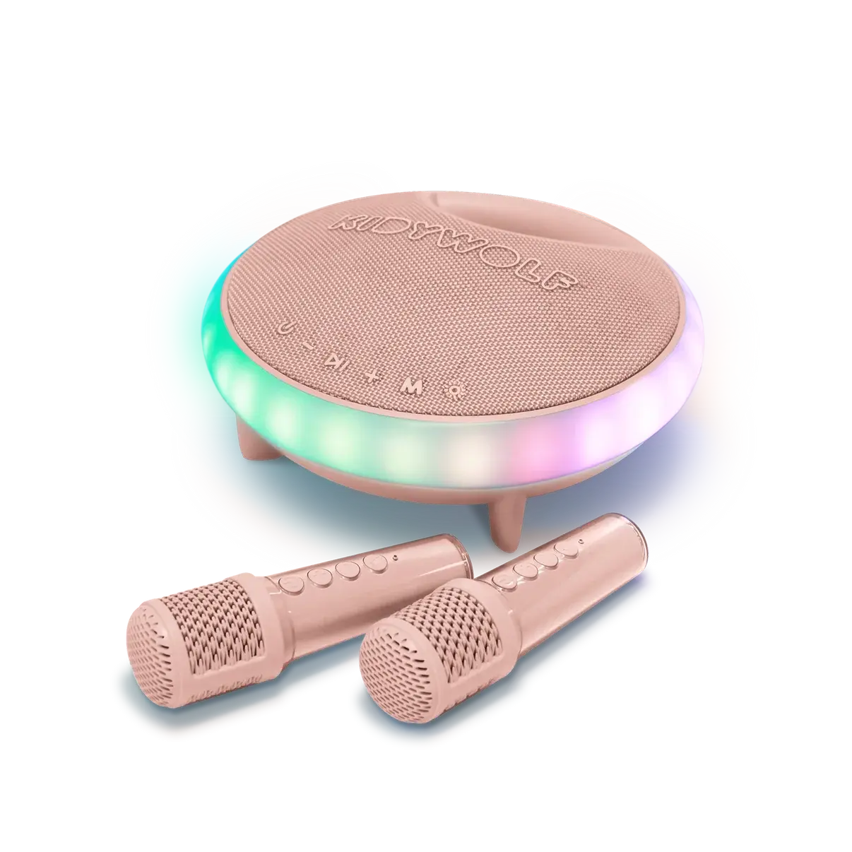 Kidywolf KIDYKARAOKE karaoke luidspreker met 2 microfoons Roze