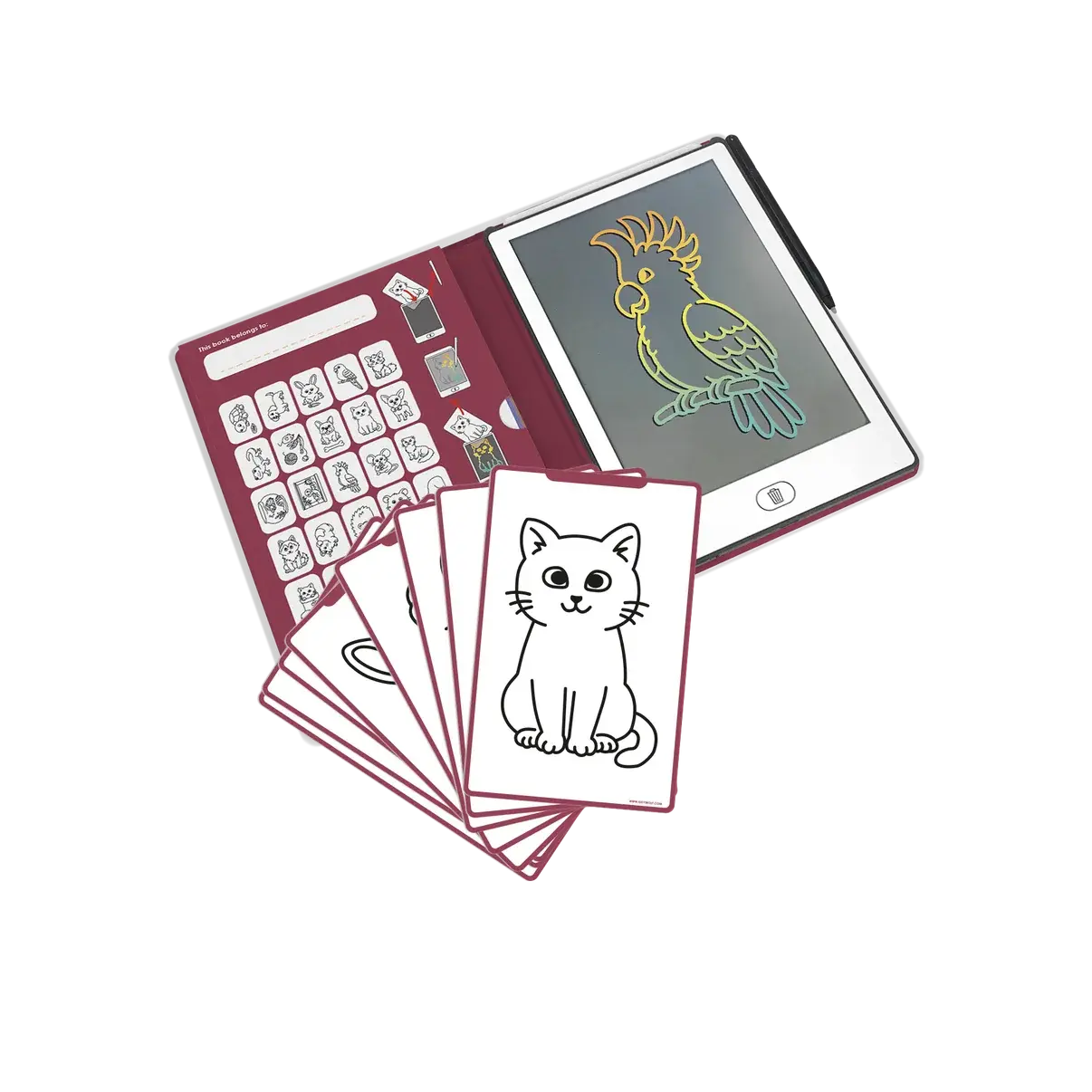 Kidywolf KIDYDRAW-MINI Tekenblok Huisdieren