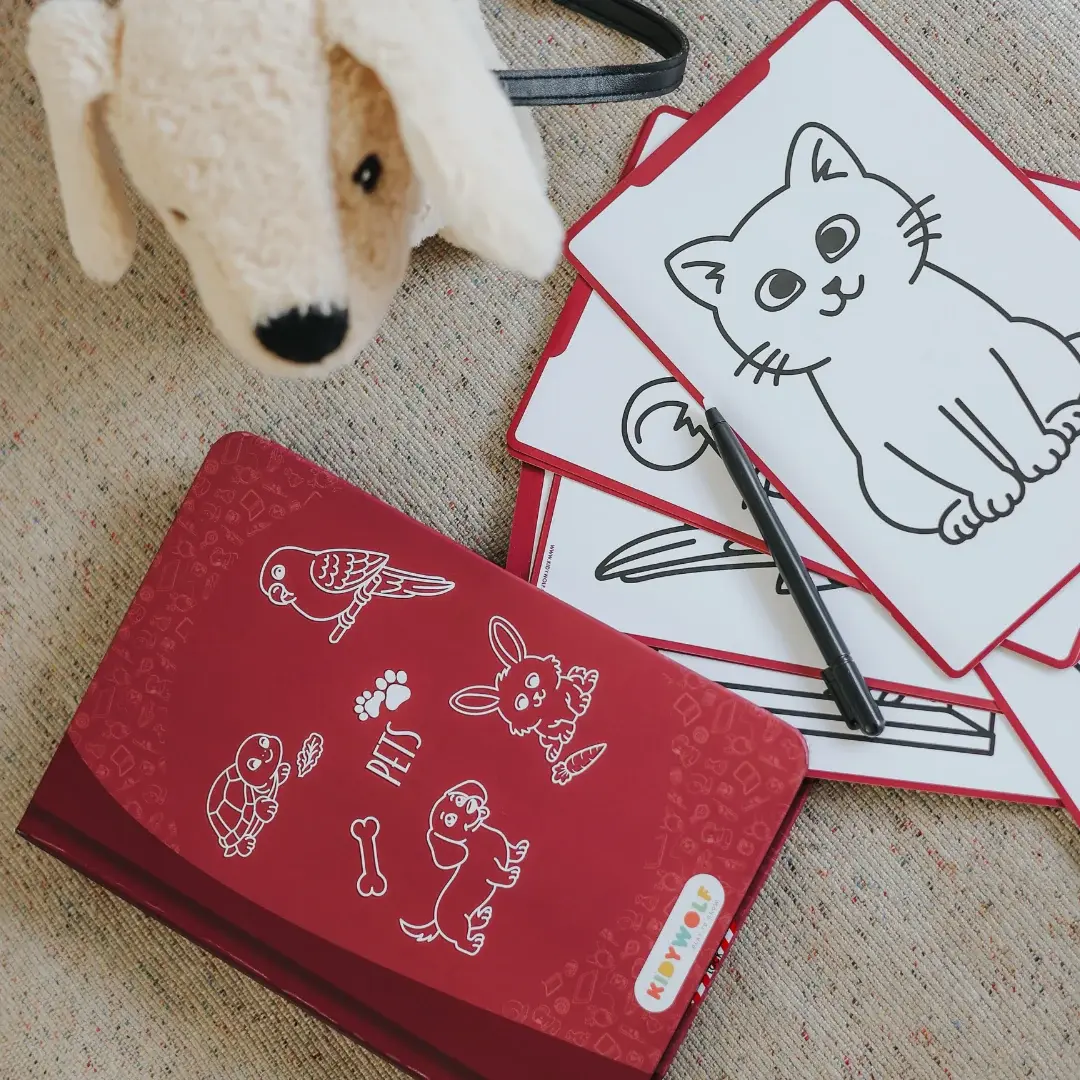 Kidywolf KIDYDRAW-MINI Tekenblok Huisdieren