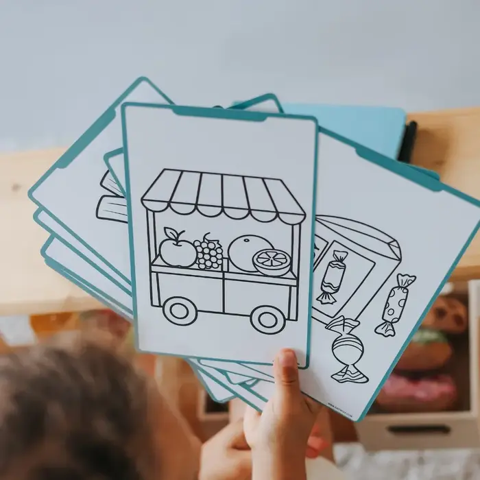 Kidywolf KIDYDRAW-MINI Tekenblok My Little Market