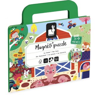 Janod Janod Magnetipuzzel - Boerderij 24 stukjes