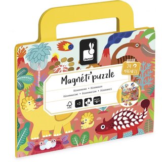 Janod Janod Magnetipuzzel - Dino's 24 stukjes