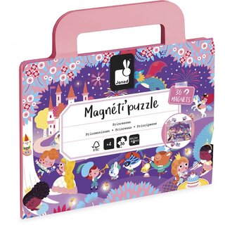 Janod Janod Magnetipuzzel - Prinsessen 36 stukjes