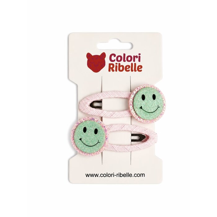 Colori Ribelle Haarspeldjes smiley mint