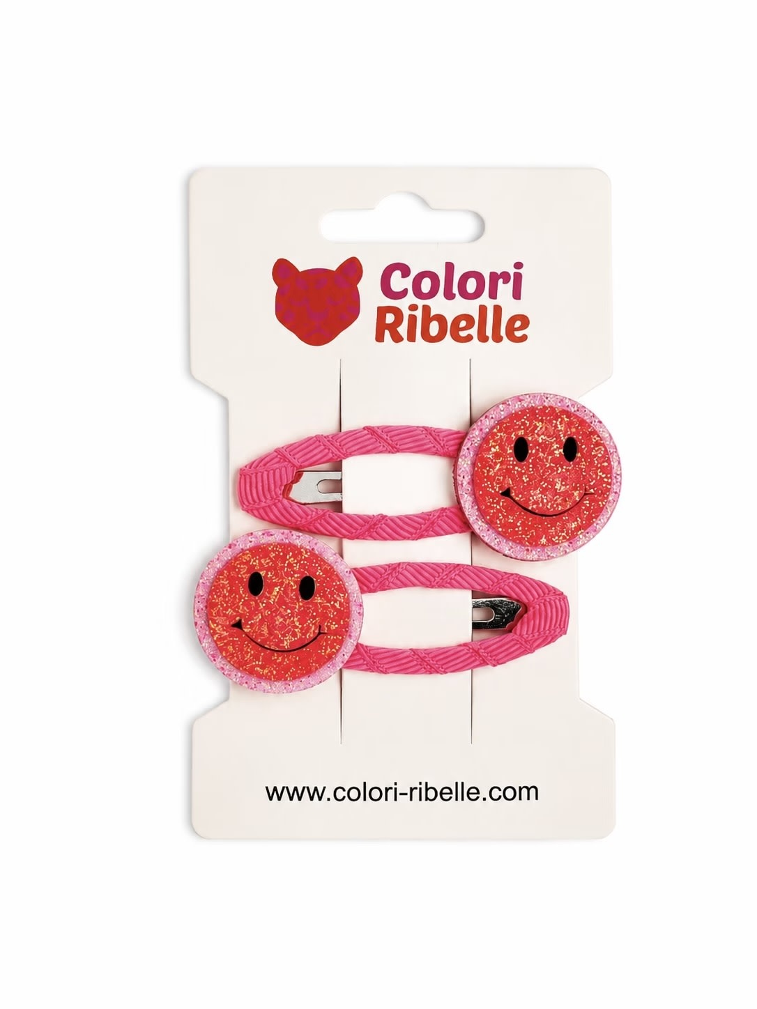 Colori Ribelle Haarspeldjes smiley neon peach