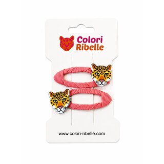 Colori Ribelle Haarspeldjes panter zalm