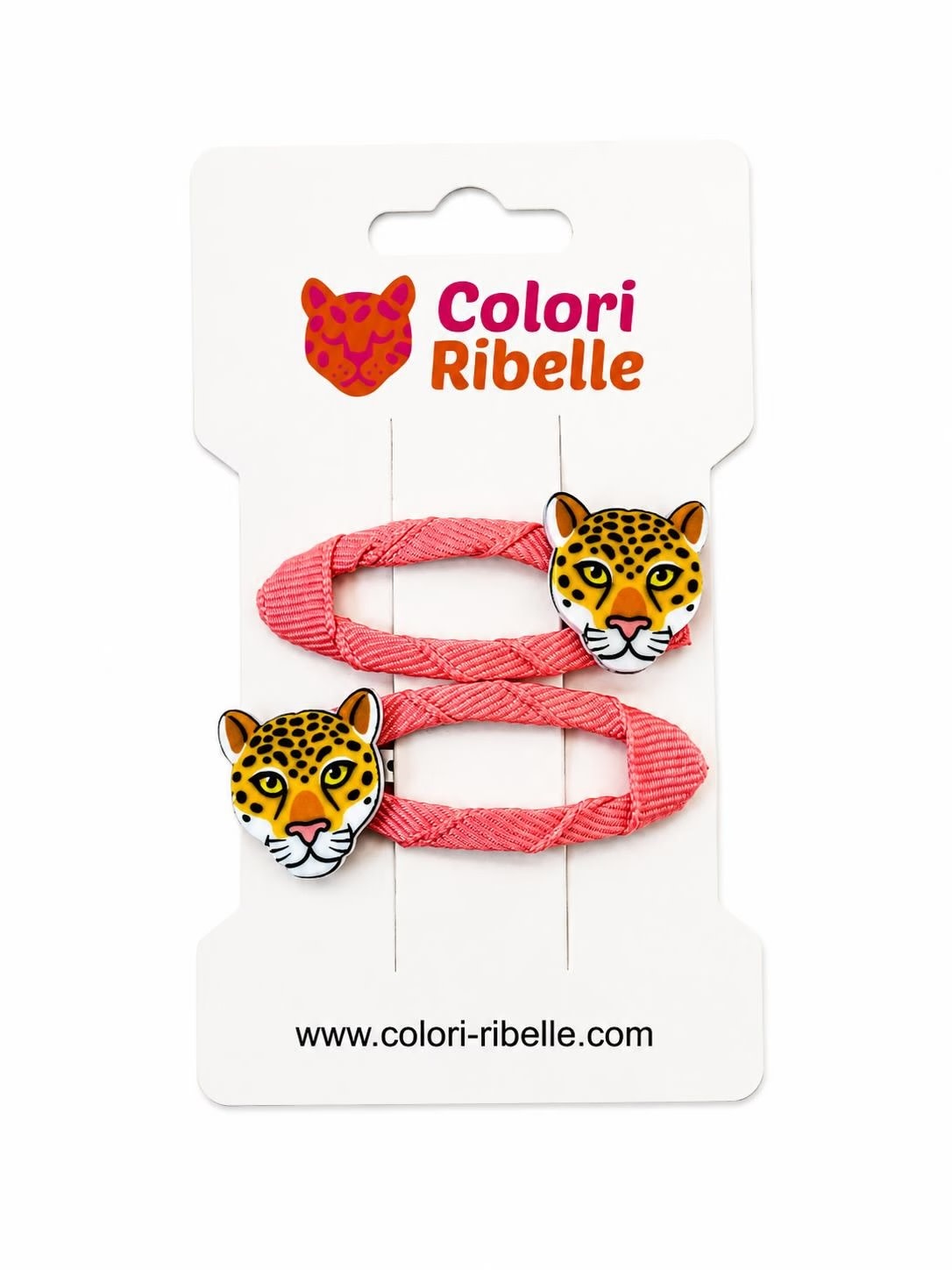Colori Ribelle Haarspeldjes panter zalm