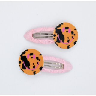 Colori Ribelle Haarspeldjes smiley leopard roze