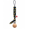 Speenkoord knoop smiley grijs