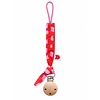 Speenkoord knoop rood/roze