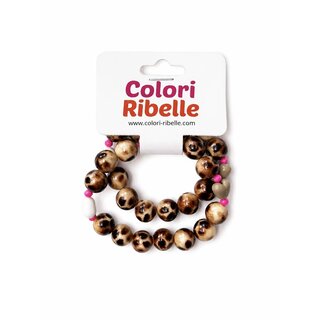 Colori Ribelle Moeder&dochter armband leopard