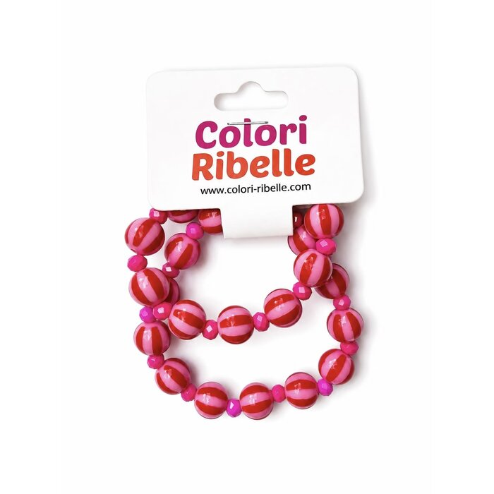 Colori Ribelle Moeder&dochter armband pink