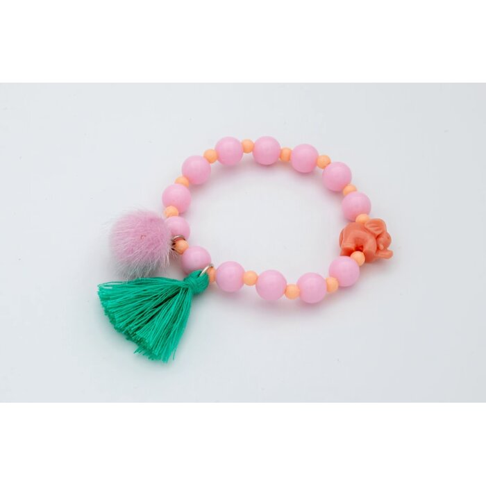 Colori Ribelle Armband roze olifant