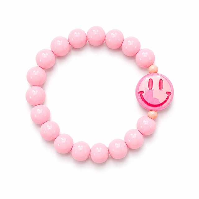 Colori Ribelle Armband smiley roze
