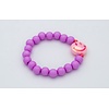 Armband lila smiley