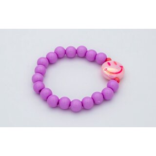 Colori Ribelle Armband lila smiley