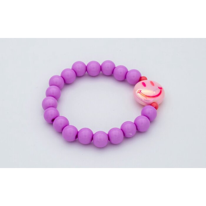 Colori Ribelle Armband lila smiley