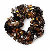 Scrunchie glitter champagne