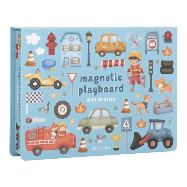 Little Dutch LD Magnetisch Speelbord Jim’s Voertuigen FSC