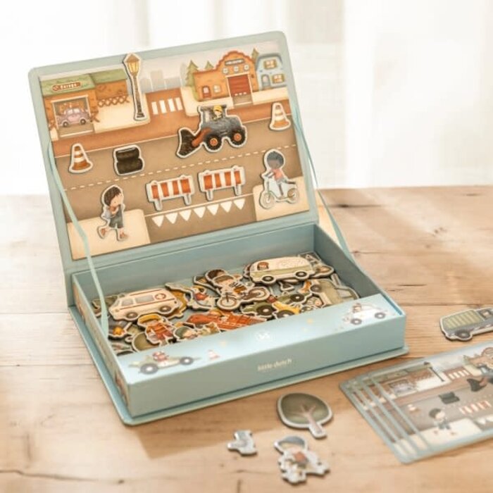 Little Dutch LD Magnetisch Speelbord Jim’s Voertuigen FSC