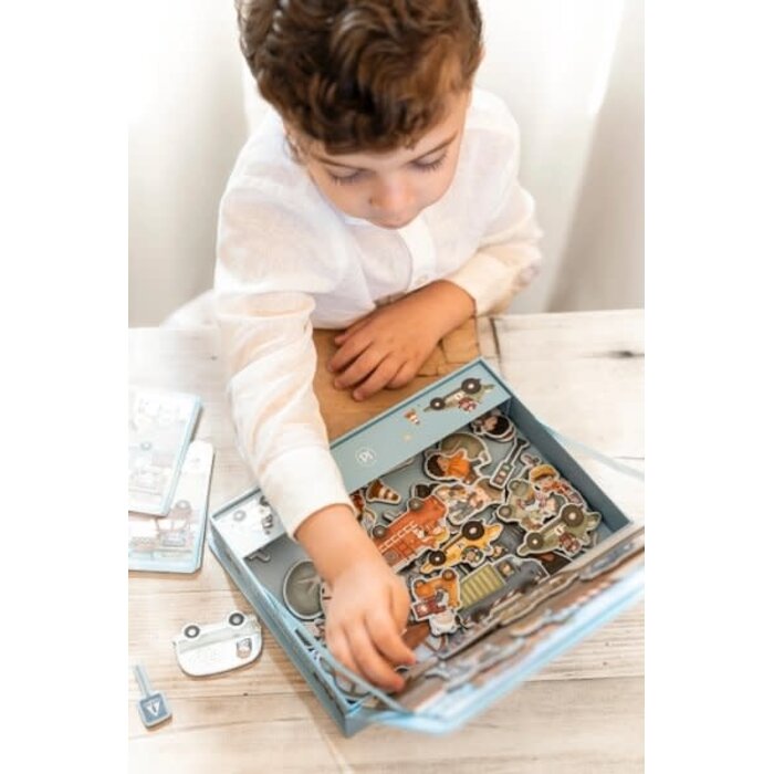 Little Dutch LD Magnetisch Speelbord Jim’s Voertuigen FSC