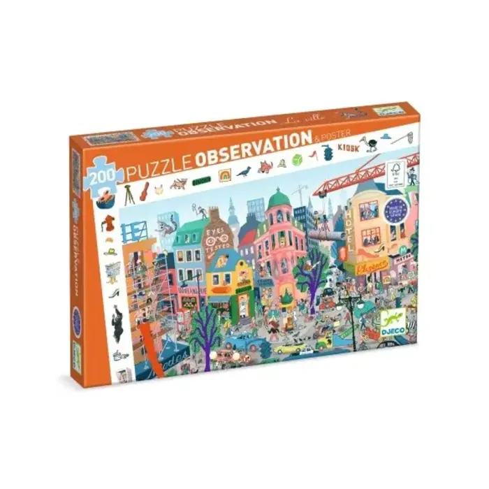 Djeco Zoekpuzzel De stad