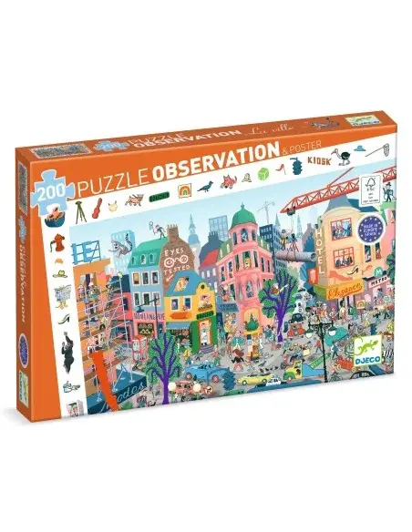 Djeco Zoekpuzzel De stad