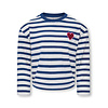 KMGLIDA LS RLX STRIPE TOP BF JRS Hvid