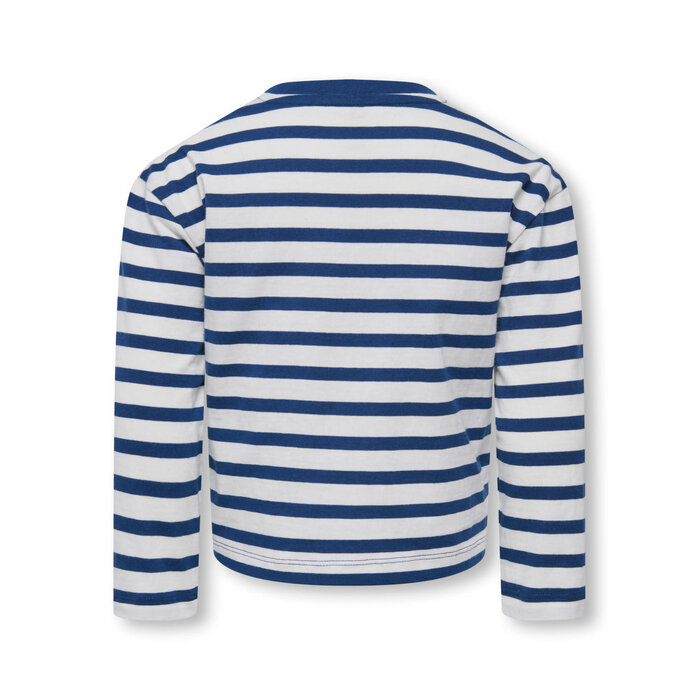 Kids Only KMGLIDA LS RLX STRIPE TOP BF JRS Hvid