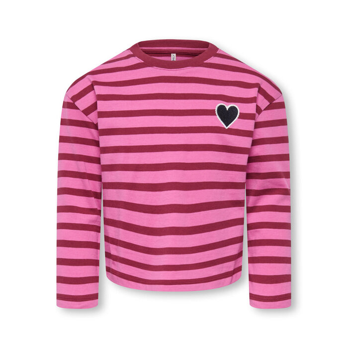 Kids Only KMGLIDA LS RLX STRIPE TOP BF JRS Rosa