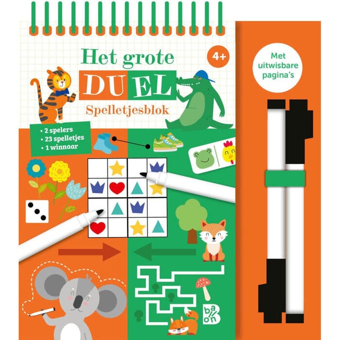 Het grote duel spelletjesblok 4+