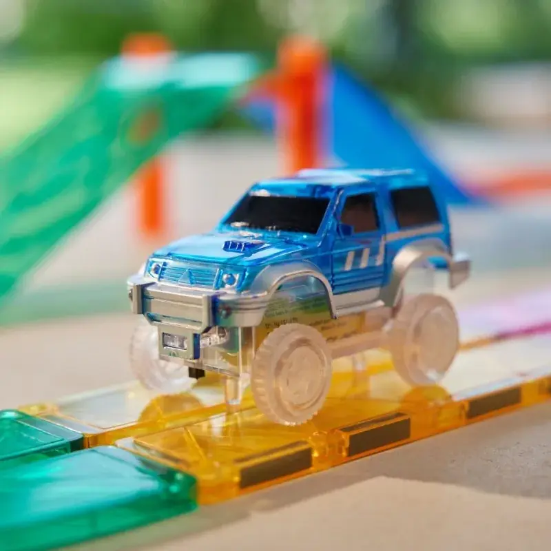 Cleverclixx Race Track Car Blue