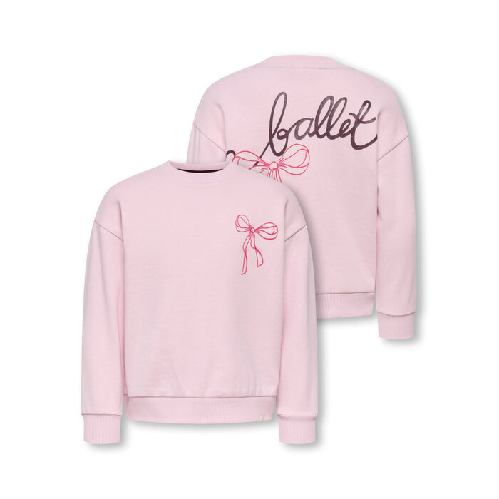Kids Only KMGMILAN LS RLX O-NECK BRU SWT Parfait Pink Ballet