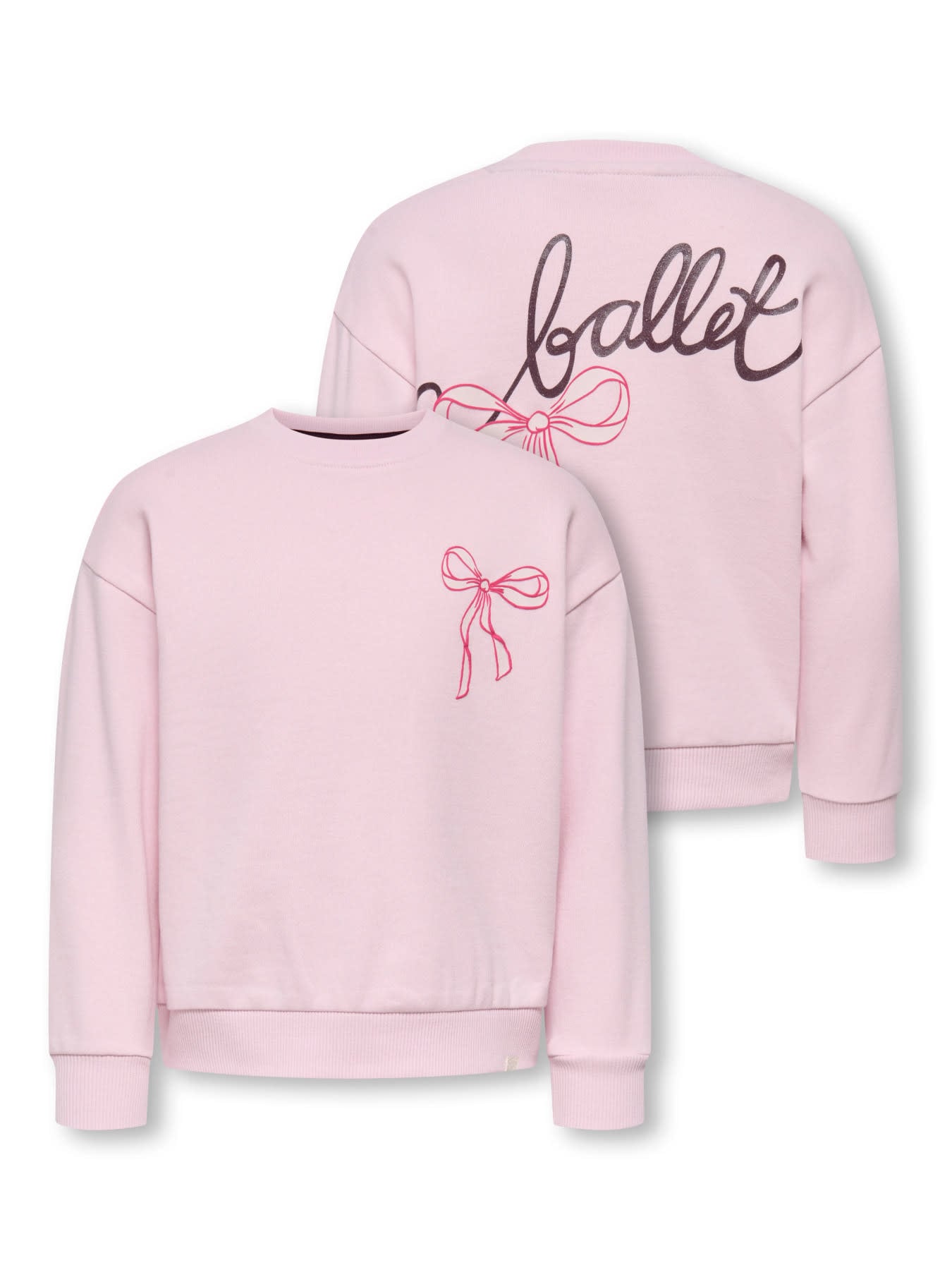 Kids Only KMGMILAN LS RLX O-NECK BRU SWT Parfait Pink Ballet