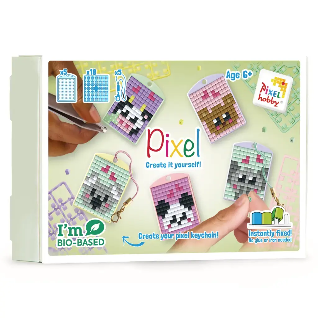 Pixelhobby Medaillon Thema Box - Kawaii Wilde dieren