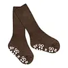 Anti-slip sokken katoen Brown Melange - 351