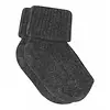 Katoenen rib baby sokken Dark Grey Melange 497