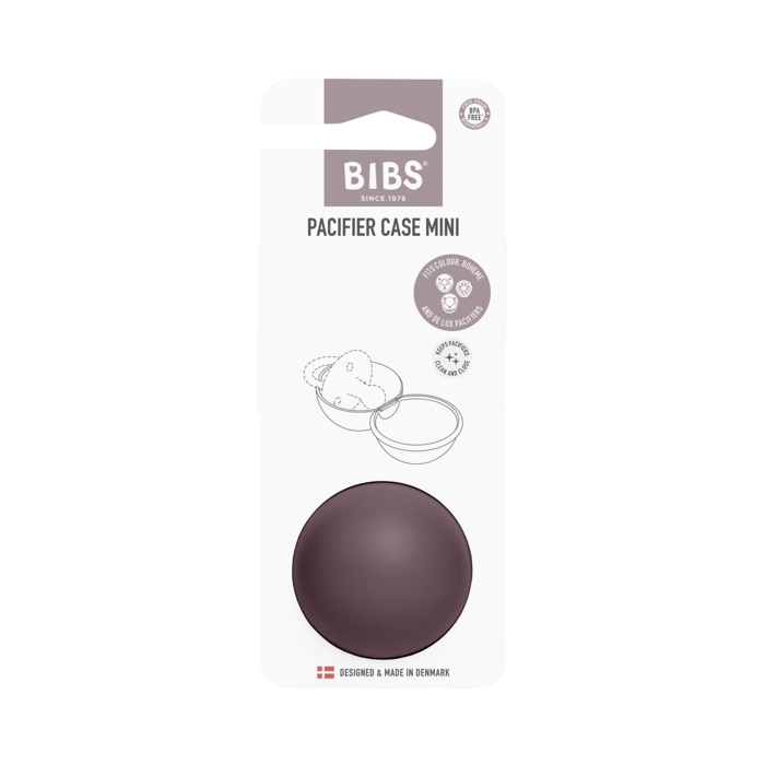 Bibs BIBS Pacifier Case Mini Plum