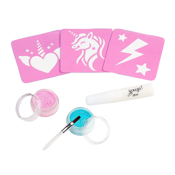 Souza! Glitter tattoo set Unicorn