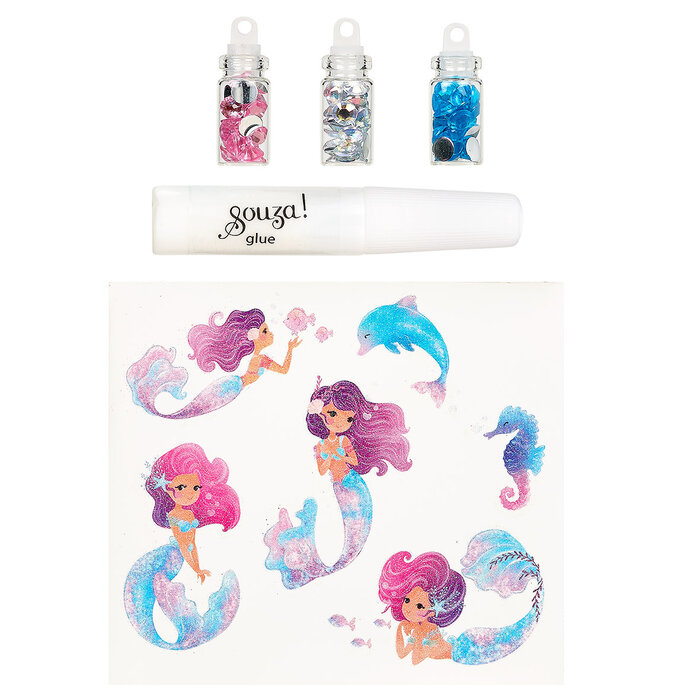 Souza! Temporary glitter tattoo Mermaid