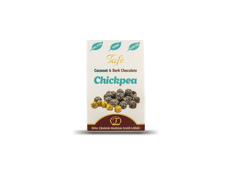 Dark Chocolate Covered Chickpea Dragee with Coconut 80 gr