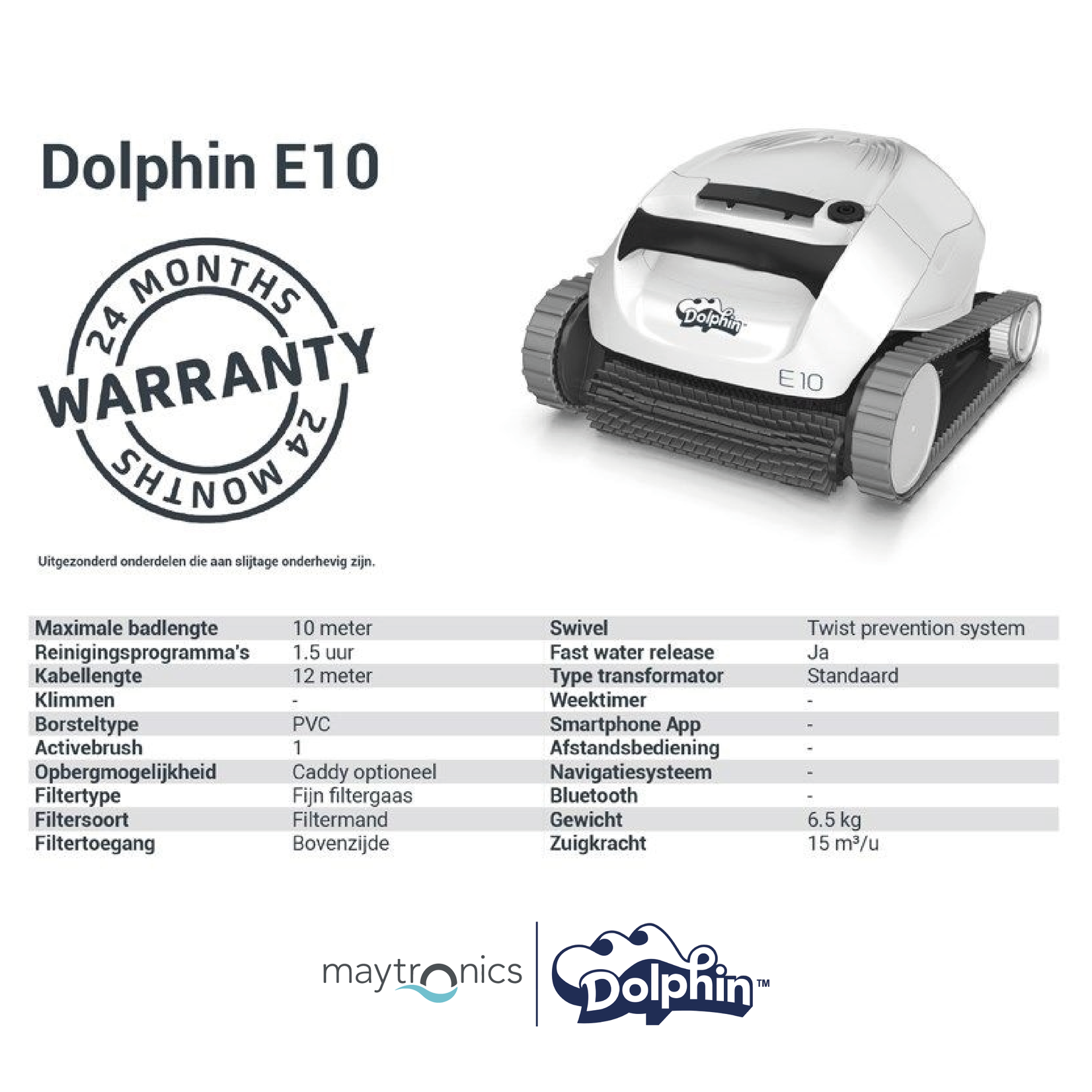 Maytronics Dolphin Dolphin E10  | Zwembadrobot